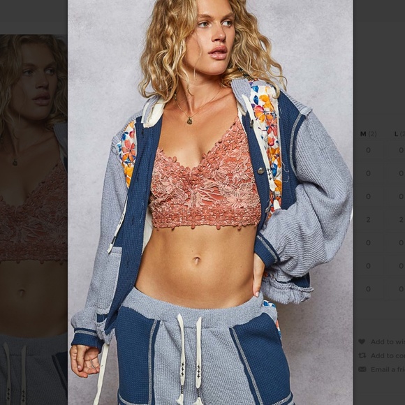 POL “ Chicago 11 “ POL Quilted Thermal Jacket with Waist String and Hood SR54 - Picture 9 of 13